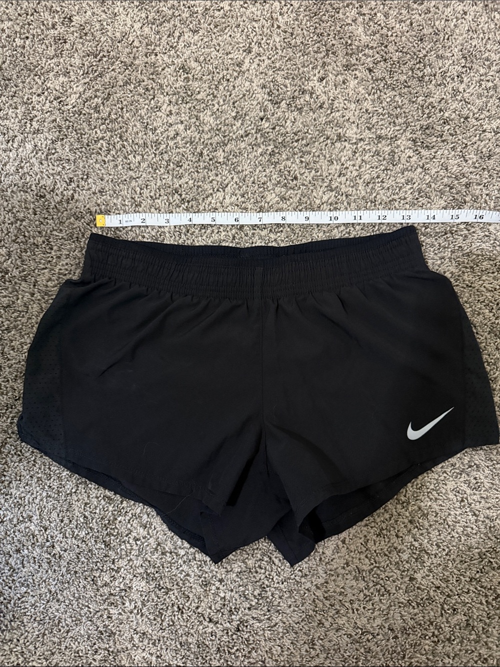 Nike Women’s Black Athletic Shorts with Swoosh